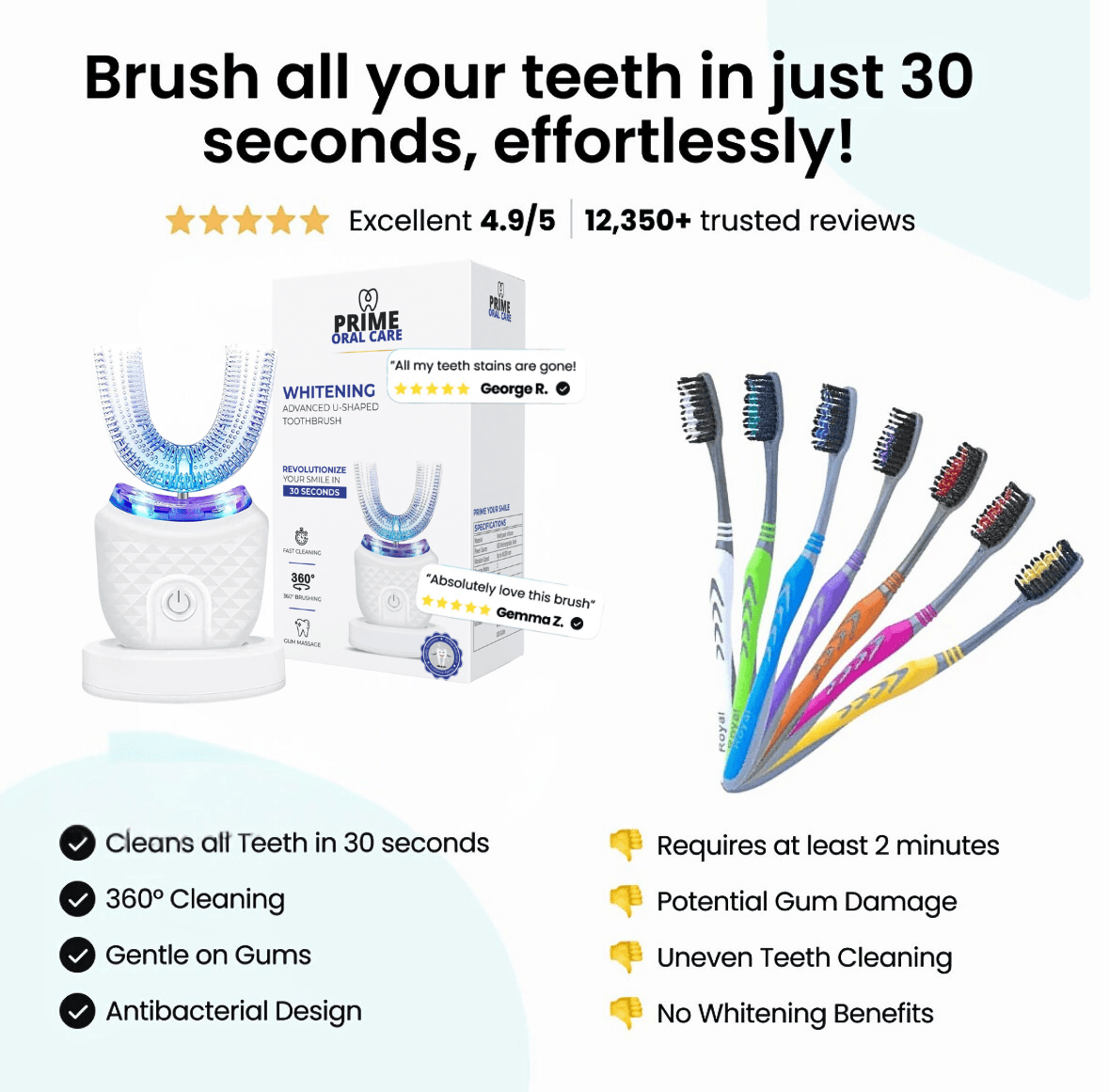 U-Shaped Toothbrush